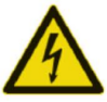 Warning, electric shock risk